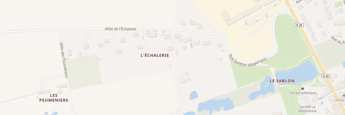 Plan du 9 All de l’Echalerie à Mazières-de-Touraine