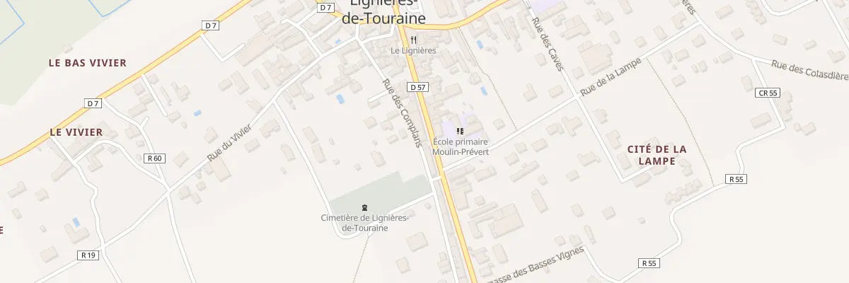 Plan du 14 Rue d’Azay le Rideau à Lignières-de-Touraine