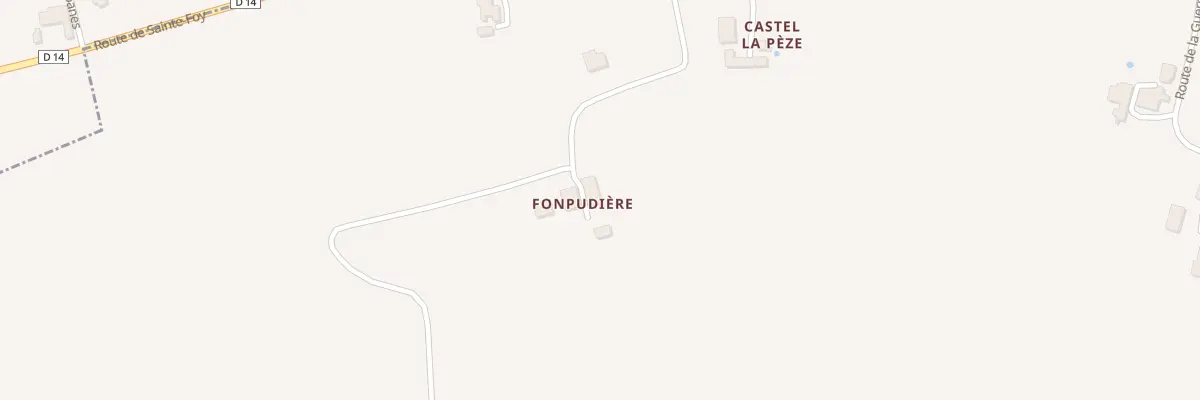 Plan du 59A Fonpudiere à Pomport