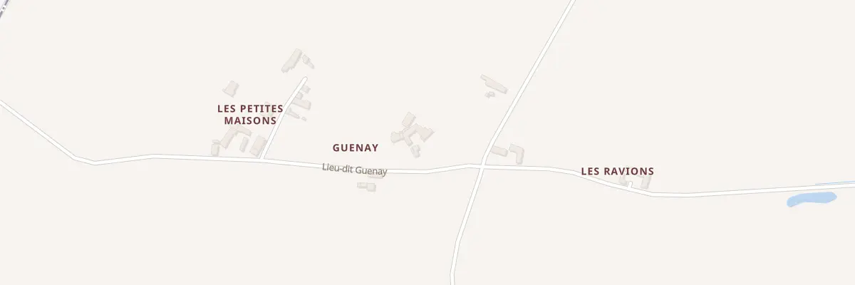 Plan du 135 Guenay à Jaulnay