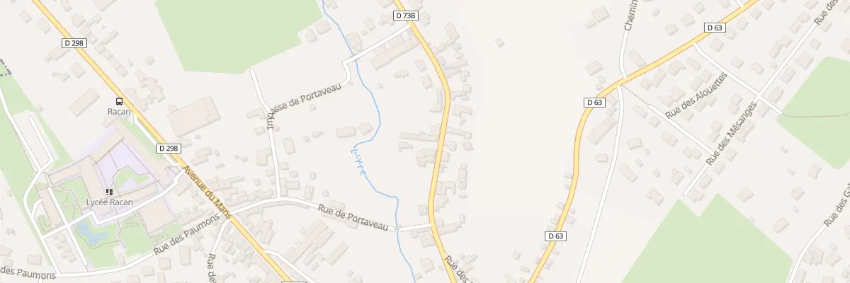 Plan du 25 Rue Mrs de la Resistance à Montval-sur-Loir