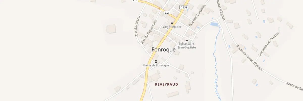 Plan du 6 Rue du Parsou à Fonroque