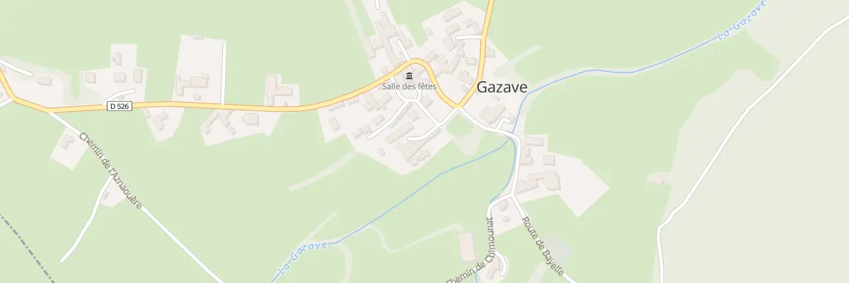 Plan du 29 Che du Cazalet à Gazave