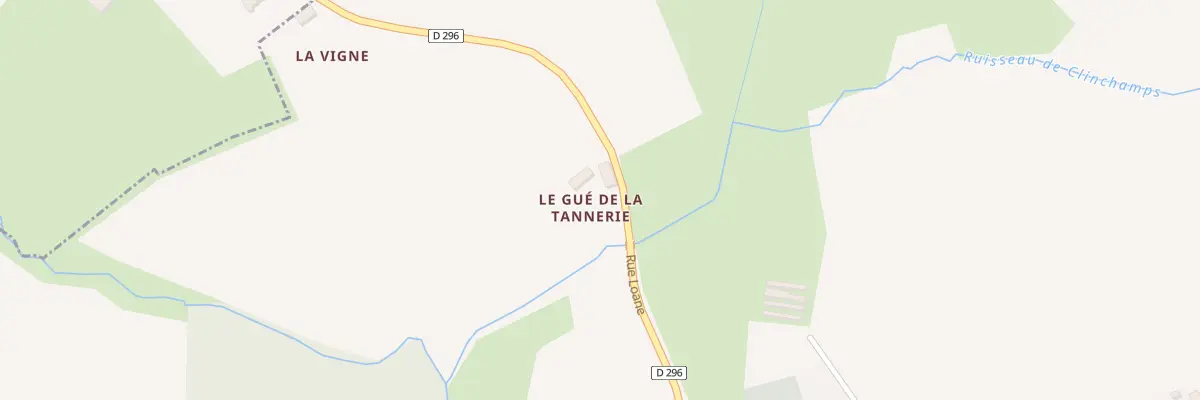 Plan du 114 Le Gue de la Tannerie à Origny-le-Roux