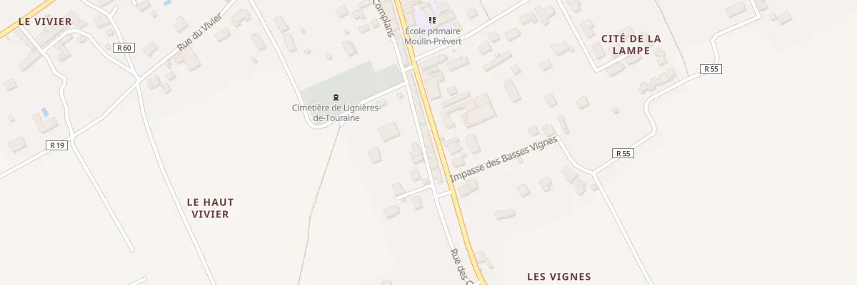Plan du 22 Rue d’Azay le Rideau à Lignières-de-Touraine
