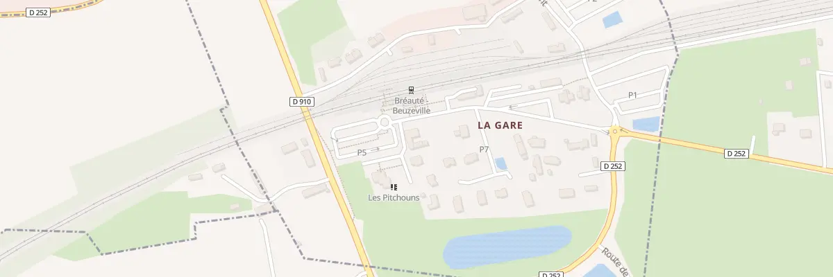Plan du 100 Rte de la Gare à Bréauté