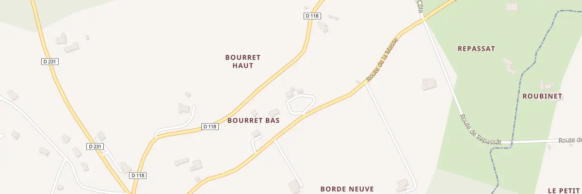 Plan du 353 Rte de la Masse à Bazens