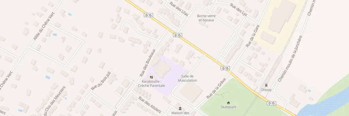Plan du 155 Av du Clain à Dissay
