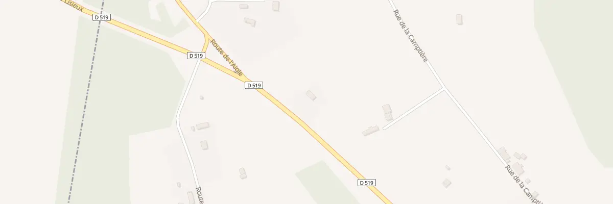 Plan du 889 Rte de L’Aigle à La Vespière-Friardel