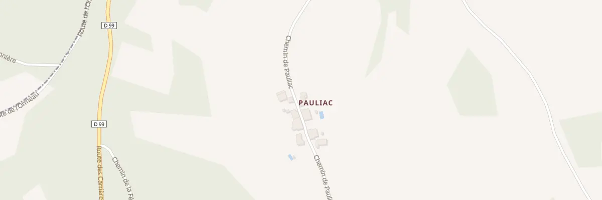Plan du 102 Pauliac à Celles