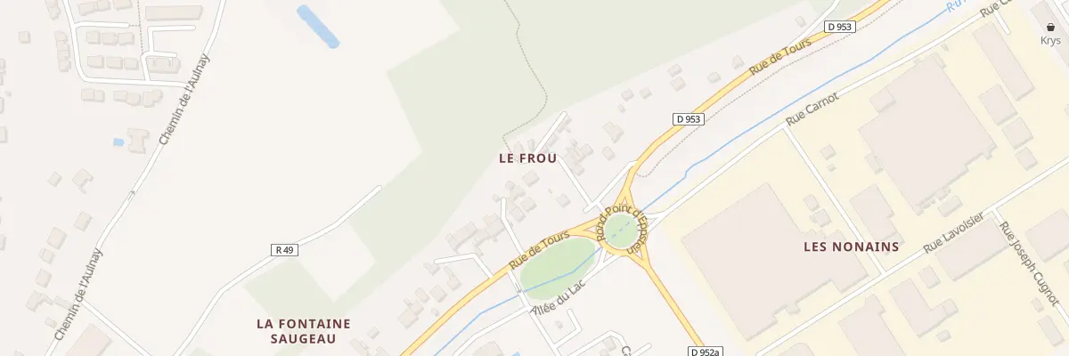 Plan du 121 Rue de Tours à Langeais