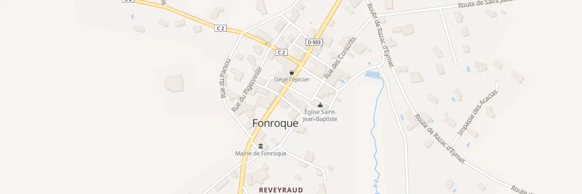 Plan du 12 Pl de la Bastide à Fonroque