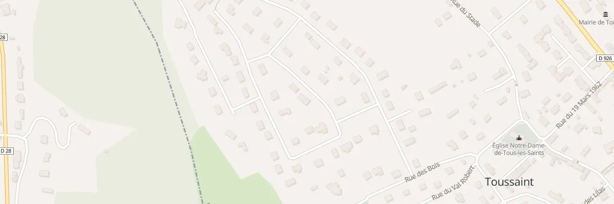 Plan du 1 Rue des Fougeres à Toussaint