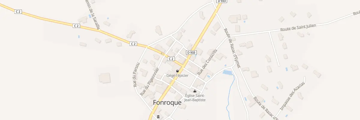 Plan du 8 Rue du Sabotier à Fonroque