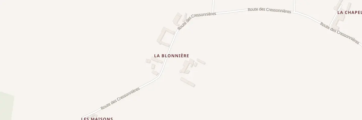Plan du 1 La Blonniere à Braslou