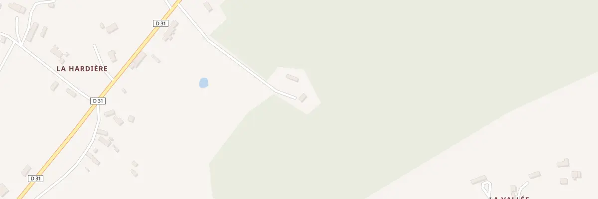 Plan de La Hardiere Ouest à Sainte-Gauburge-Sainte-Colombe