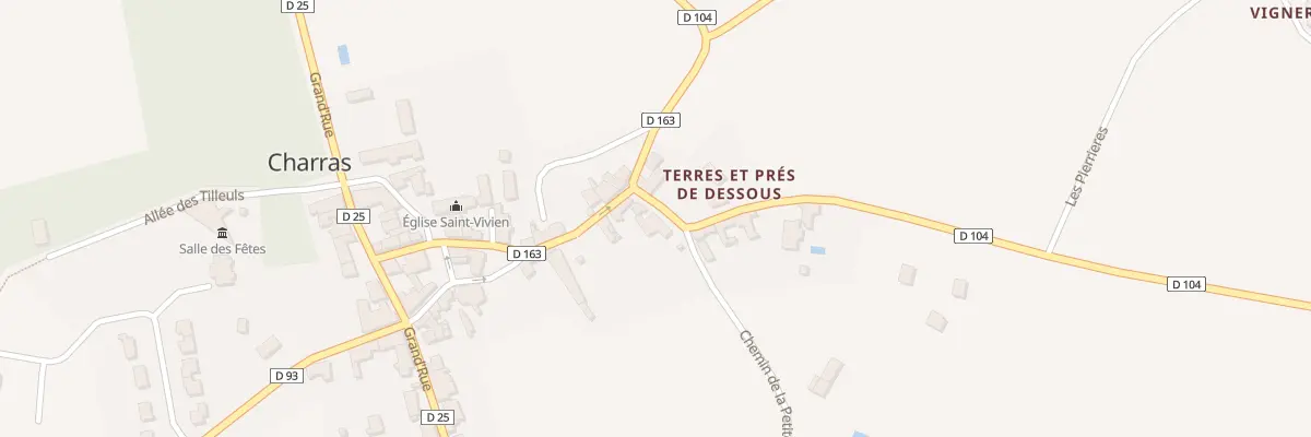 Plan du 4 Rte des Sources à Charras