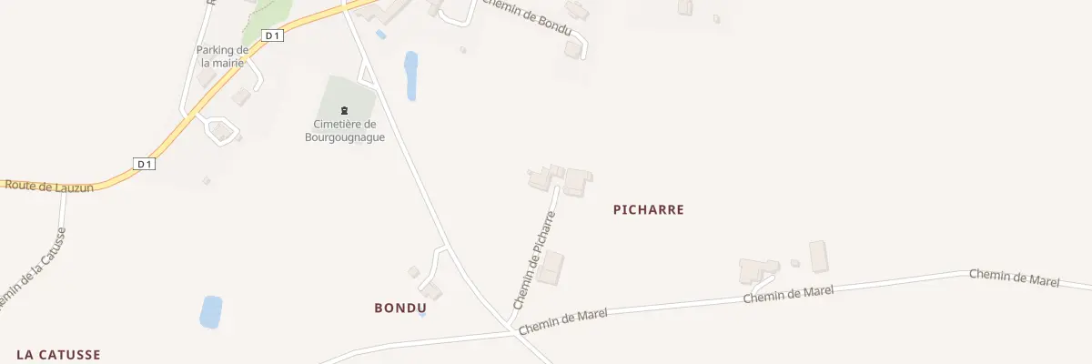 Plan du 55 Bondu à Bourgougnague