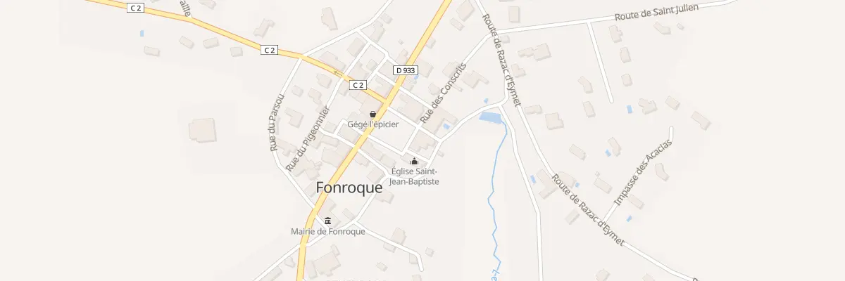 Plan du 68 Pl de la Bastide à Fonroque