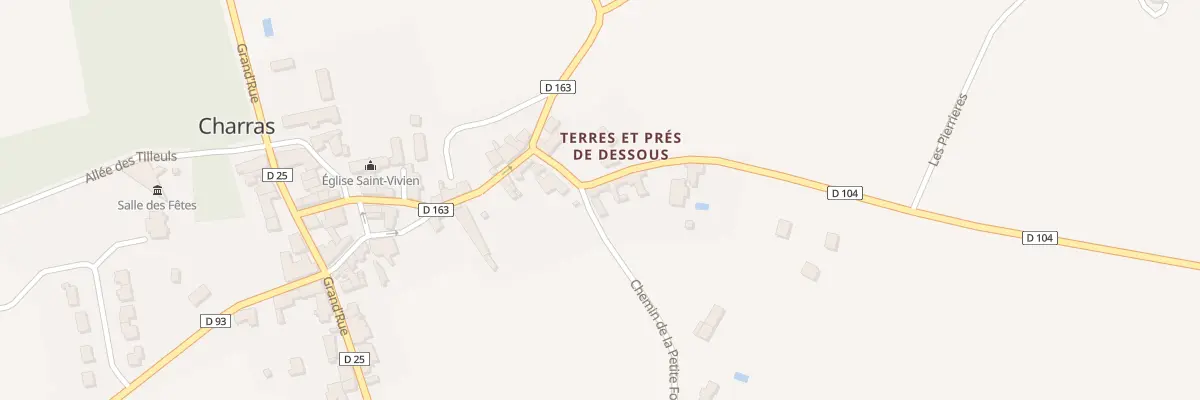 Plan du 5054 Le Bourg à Charras