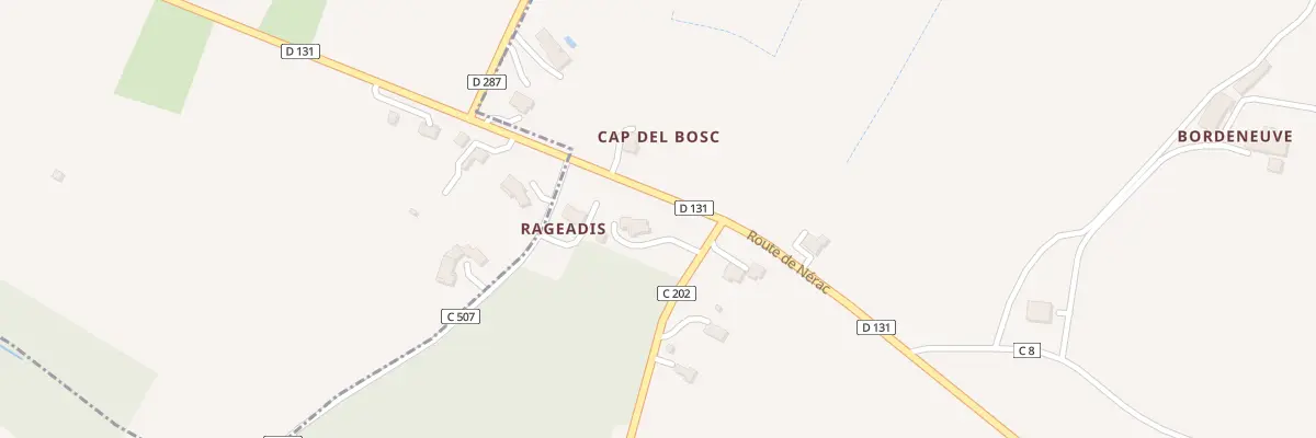 Plan du 2445 Rte de Rajadis à Fieux