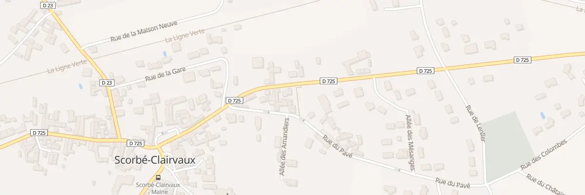 Plan du 20 Rte de Châtellerault à Scorbé-Clairvaux