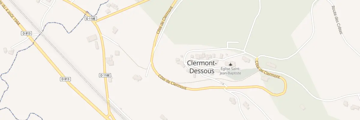 Plan du 166 Che de Ronde à Clermont-Dessous