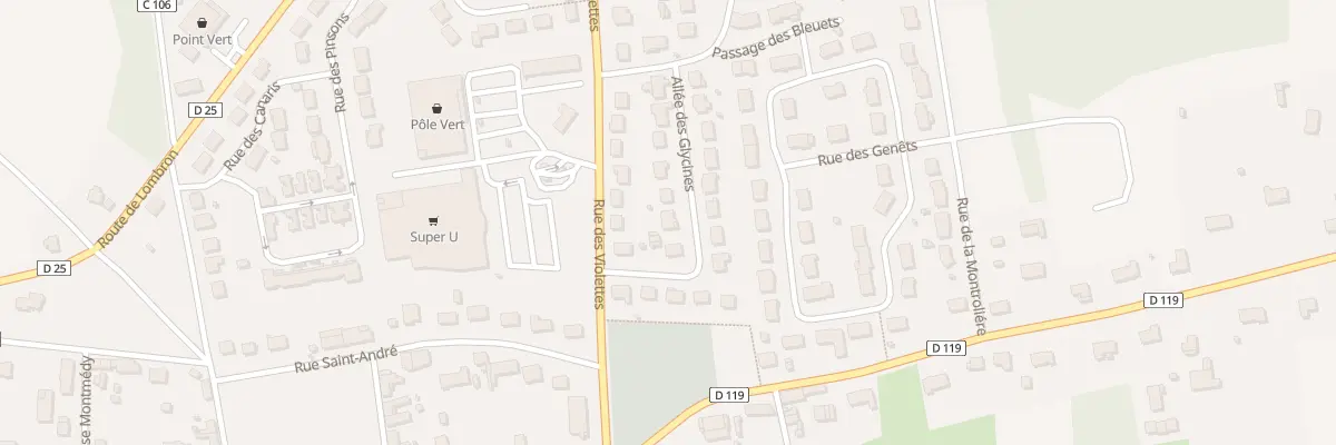 Plan du 3 All des Glycines à Montfort-le-Gesnois