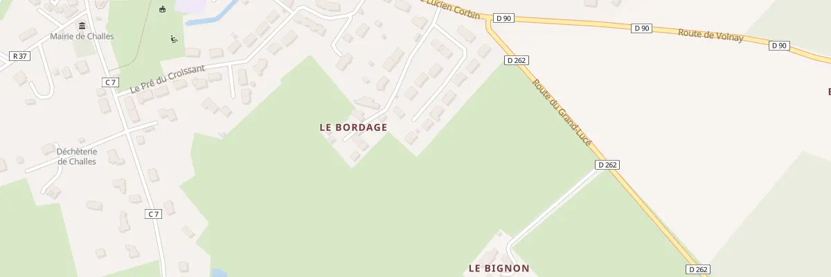 Plan du 6 Lot du Bordage à Challes