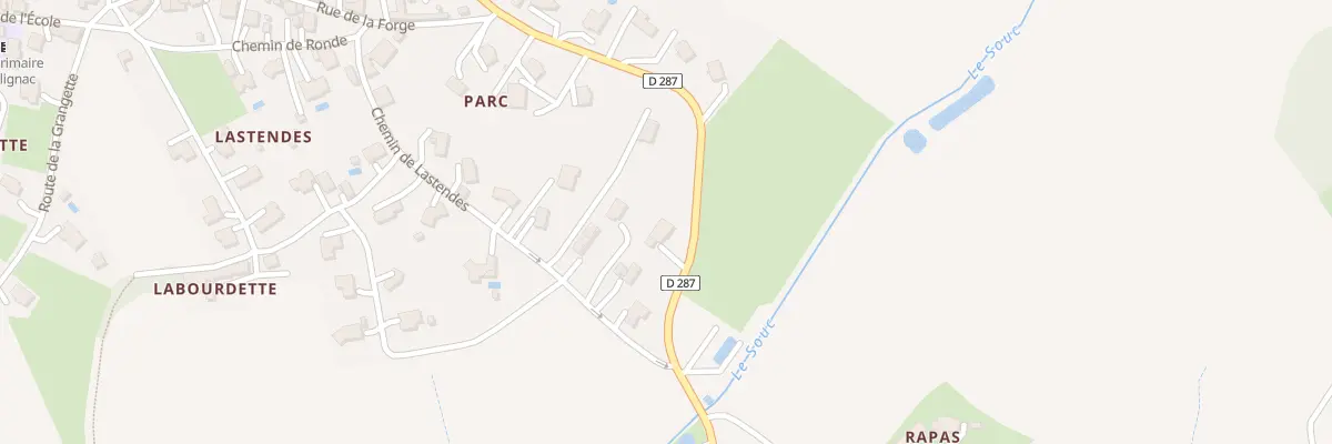 Plan du 500 Rte de Fieux à Calignac