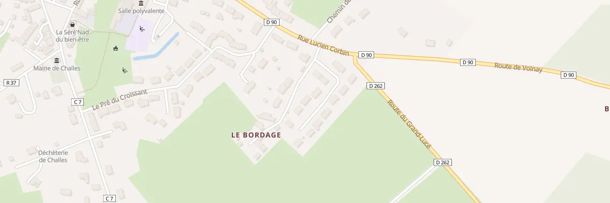 Plan du 3 Lot du Bordage à Challes