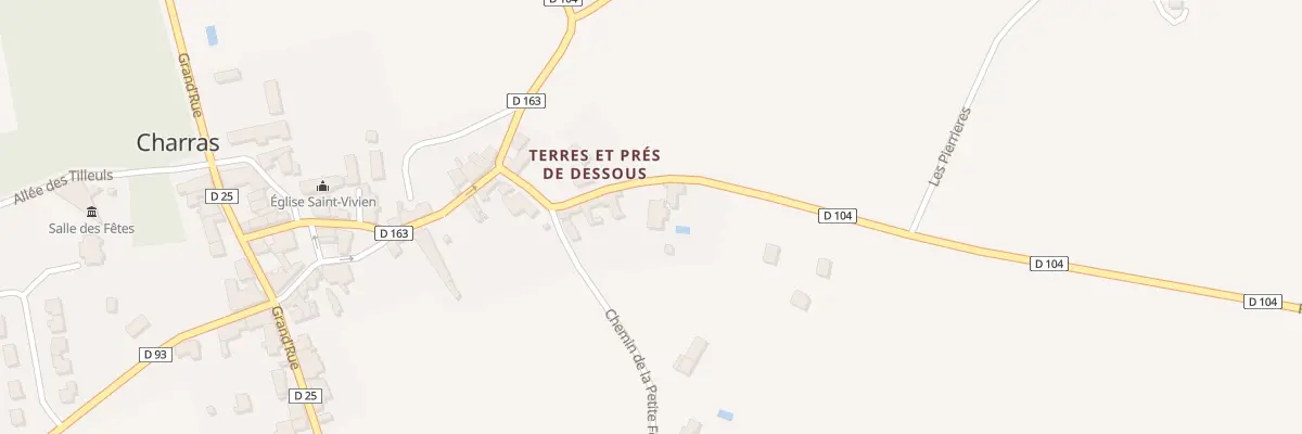 Plan du 8 Rte des Sources à Charras