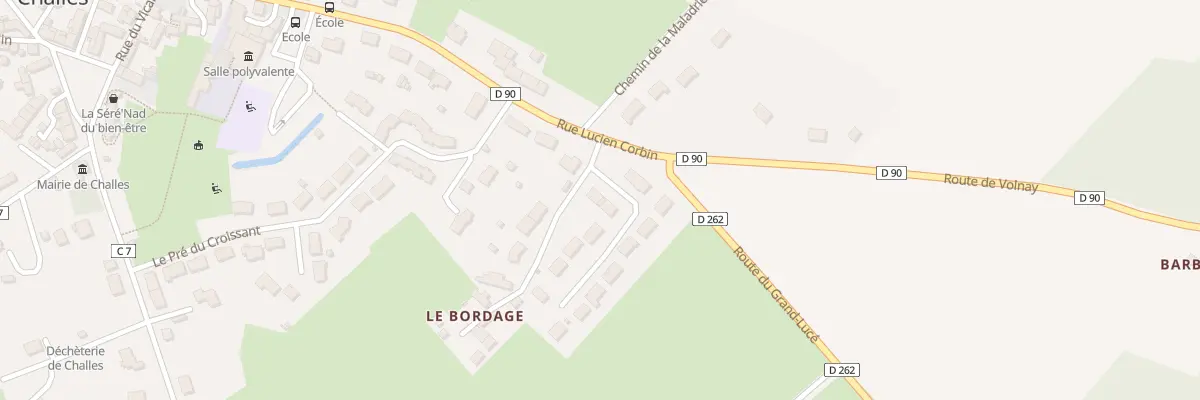 Plan du 1 Lot du Bordage à Challes