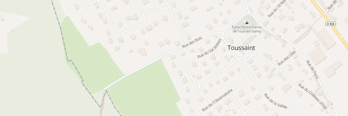 Plan du 10 Val Robert à Toussaint