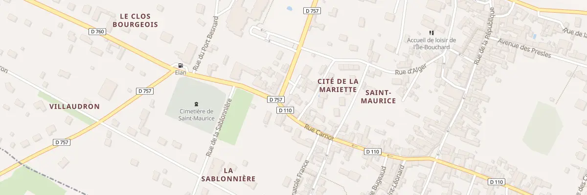 Plan du 34 Rue Carnot à L’Île-Bouchard