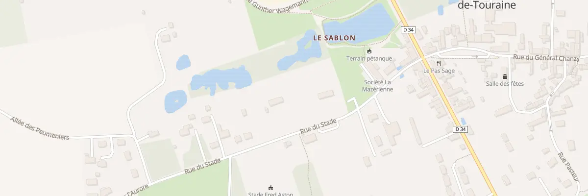 Plan du 10 Rue du Stade à Mazières-de-Touraine