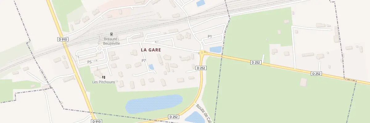 Plan du 296 Rte de la Gare à Bréauté