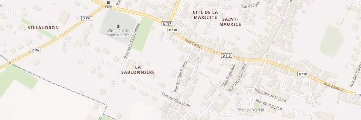 Plan du 2 Rue Anatole France à L’Île-Bouchard