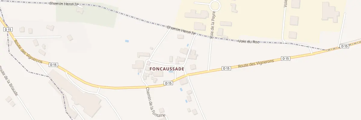 Plan du 10 Foncaussade à Mescoules