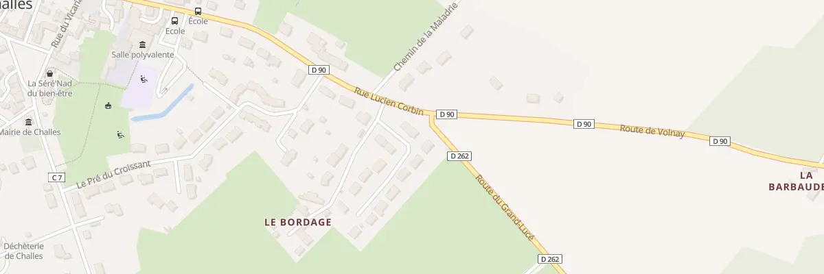 Plan du 13 Lot du Bordage à Challes