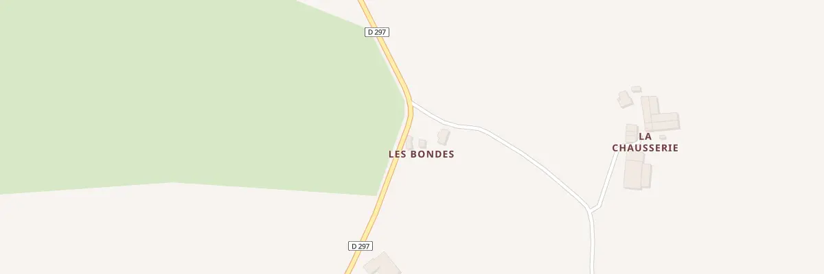 Plan du 121 Les Bondes à Pervenchères