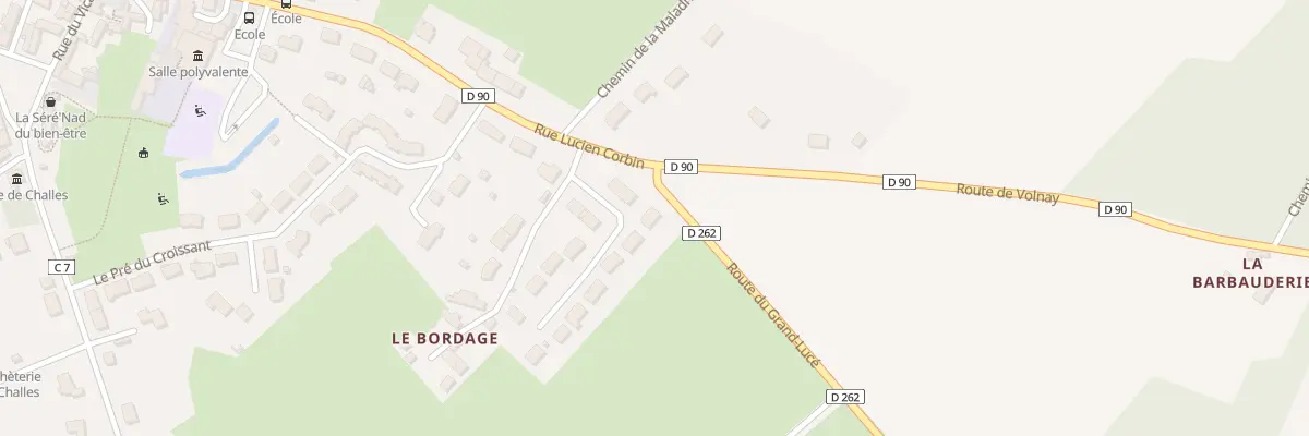 Plan du 15 Lot du Bordage à Challes