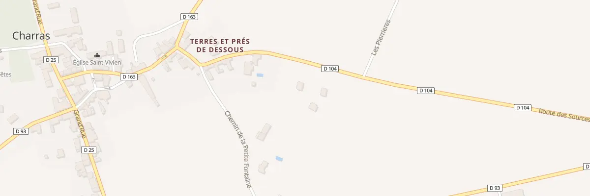 Plan du 10 Rte des Sources à Charras