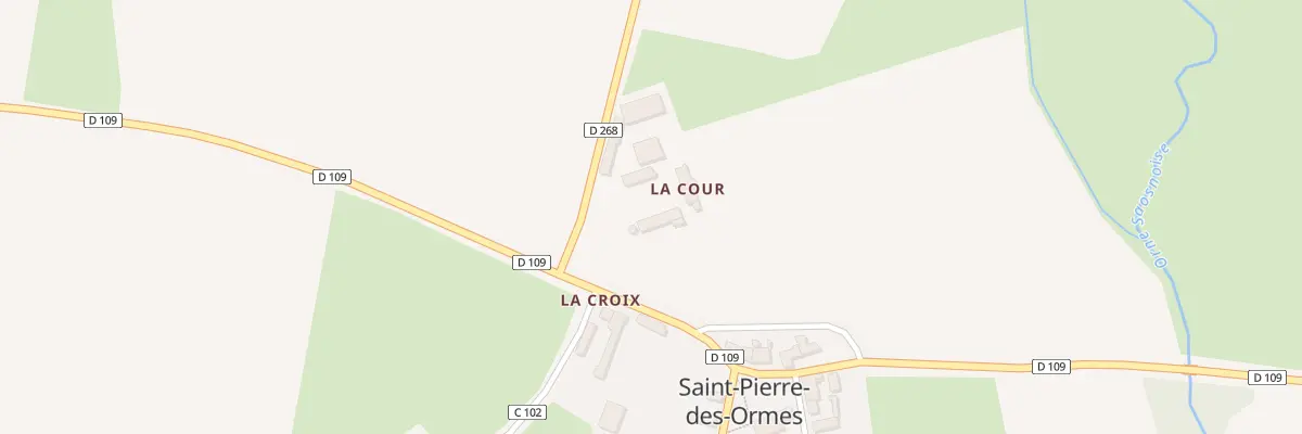 Plan du 5008 La Cour à Saint-Pierre-des-Ormes