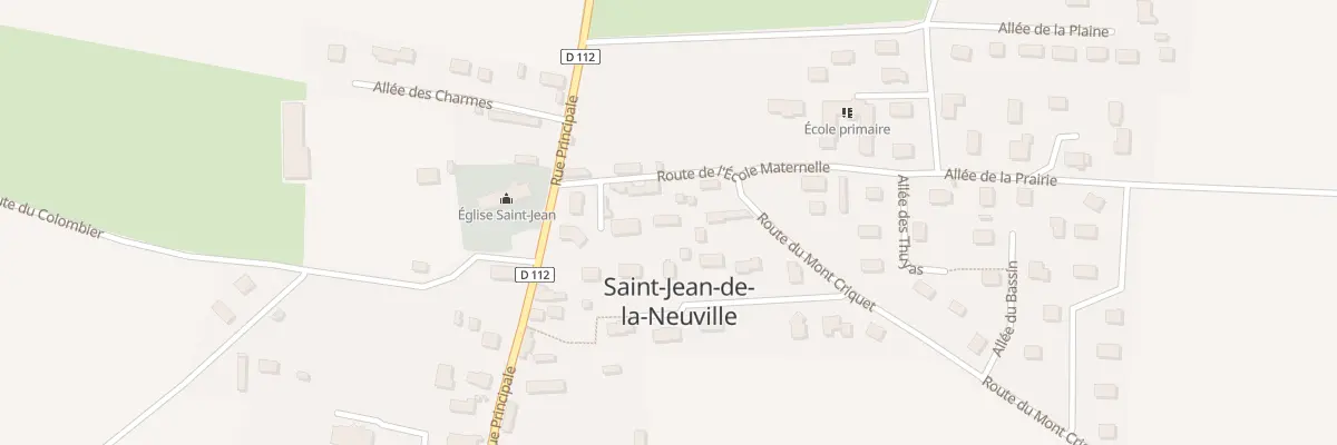 Plan du 1 Rte du Mont Criquet à Saint-Jean-de-la-Neuville