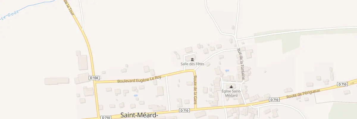 Plan du 54 Le Bourg à Saint-Méard-de-Drône