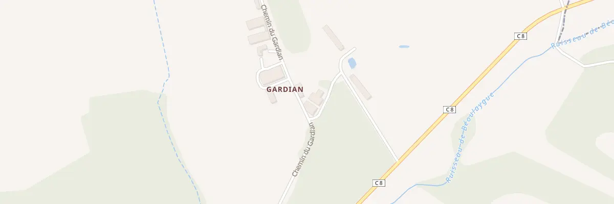 Plan du 338 Chem du Gardian à Barran