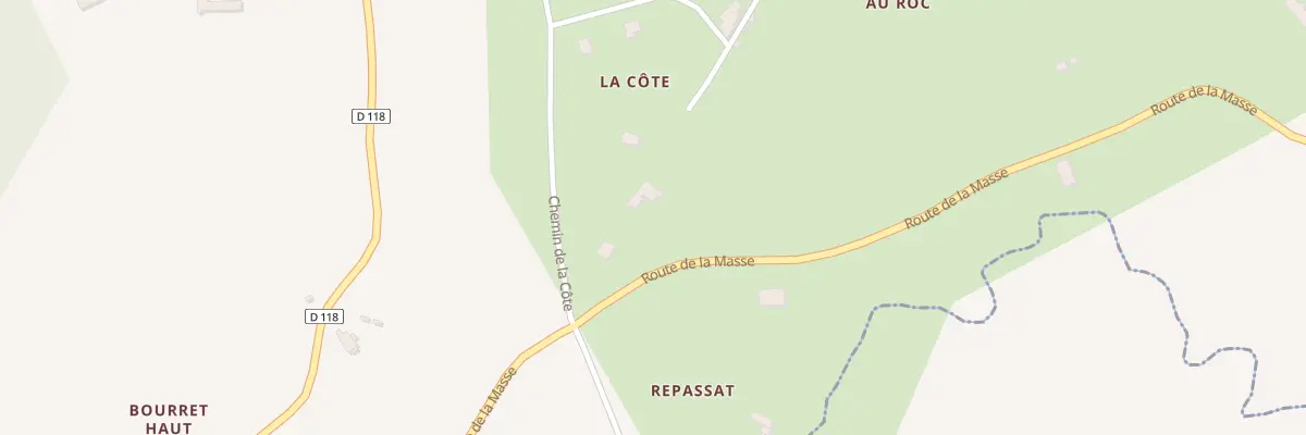 Plan du 22 Che de la Côte à Bazens