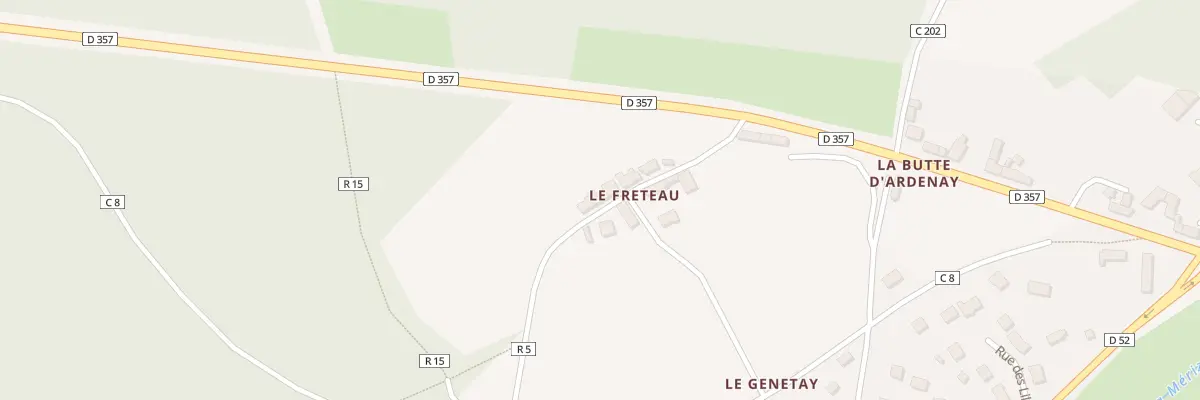 Plan du 5045 Le Freteau à Ardenay-sur-Mérize