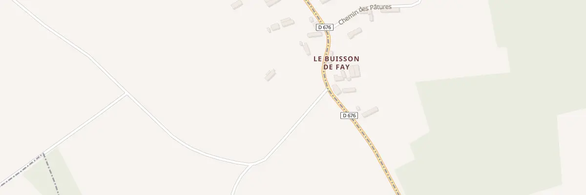 Plan du 48 Le Buisson de Fay à Fay